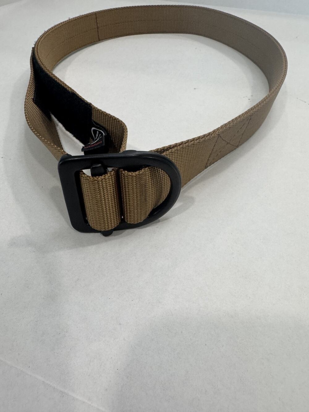 Bison Designs Belt Mens M Nylon Webbing Utility Outdoor Hiking USA Brown